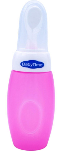 Babytime Bt086 Plastik 6+ Ay Pembe Damaklı Biberon Seti 225 ml