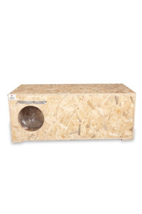 Narım 90x35x40 cm Dikdörtgen Su Geçirmez Dış Mekan Kedi Evi Ahşap Rengi