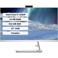 Lenovo IdeaCentre 3 27IAP7 F0GJ00KATX Dahili Iris Xe Graphics Intel Core i7 1260P 16 GB Ram 512 GB SSD 27 inç Full HD Freedos All In One Bilgisayar