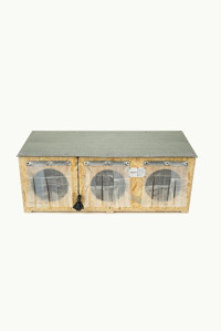 Narım 90x35x40 cm Çoklu Dikdörtgen Su Geçirmez Dış Mekan Kedi Evi Ahşap Rengi