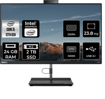Lenovo ThinkCentre Neo 30A 12B0A06YTR Dahili UHD Graphics Intel Core i5 12450H 24 GB Ram 2 TB SSD 23.8 inç Full HD Freedos All In One Bilgisayar