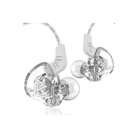 Qkz Ak6 Silikonlu Mikrofonlu Örgülü 3.5 Mm Jak Kablolu Kulaklık Beyaz