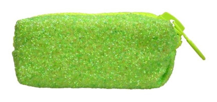 Unicus Big Zip Xl Neon Yeşil Düz Bez Bölmeli Tek Gözlü Dikdörtgen Cüzdan Kalem Kutusu