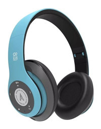 Arion A8S Android & iOS Uyumlu Tek Mikrofonlu 5.0 Silikonlu Kablolu-Kablosuz Kulak Üstü Bluetooth Kulaklık Mavi