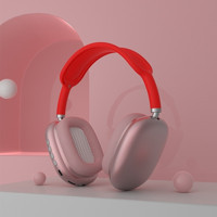 Tcherchi P9 Air Android & iOS Uyumlu 5.0 Silikonsuz Kablosuz Kulak Üstü Bluetooth Kulaklık Pembe
