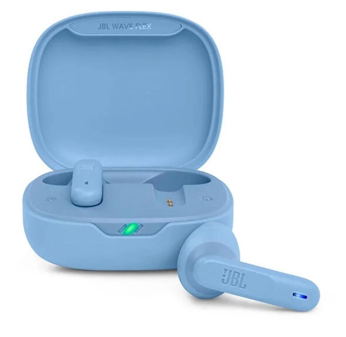 JBL Wave Flex Android & iOS Uyumlu Çift Mikrofonlu 5.2 Silikonsuz Kablosuz Kulak İçi Bluetooth Kulaklık Mavi