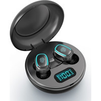Ninglongrankai Android & iOS Uyumlu 5.1 Silikonlu Gürültü Önleyicili Kablosuz Kulak İçi Bluetooth Kulaklık Siyah