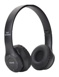 Polygold P47 PG-6984 4.0 Silikonlu Kablosuz Kulak Üstü Bluetooth Kulaklık Siyah
