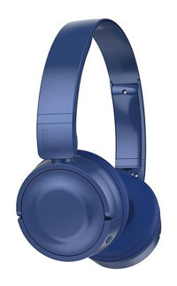 Hytech Hy-XBK33 5.0 Silikonlu Kablosuz Kulak Üstü Bluetooth Kulaklık Mavi