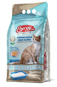 Energy Topaklanan İnce Taneli Bentonit Kedi Kumu 5 lt