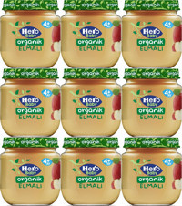 Hero Baby Tahılsız Glutensiz Organik Elmalı Kavanoz Maması 9x120 gr