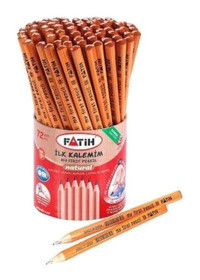 Fatih İlk Kalemim Natural 72'li Üçgen Siyah Kurşun Kalem Seti