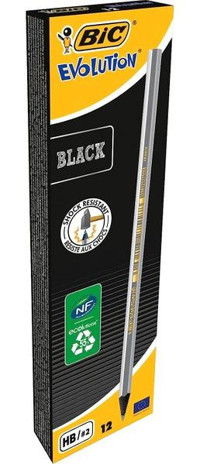 Bic Xnews Evolution Black 12'li Siyah HB Kurşun Kalem Seti