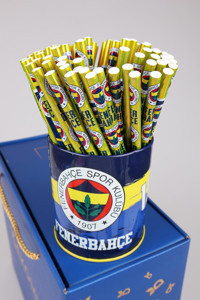 Decomus Lisanslı Fenerbahçe 2'li Yuvarlak Siyah Kurşun Kalem Seti