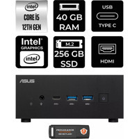 Asus ExpertCenter PN64-P336 Dahili Intel Iris Xe Graphics Intel Core i5 12500H 40 GB 256 GB FreeDos Mini Pc + Per4 USB Flash Bellek