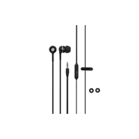 Syrox K17 Silikonlu Mikrofonlu 3.5 Mm Jak Kablolu Kulaklık Siyah