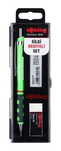 Rotring Tikky Silgili Krom Neon Yeşil 0.5 mm Versatil Kalem