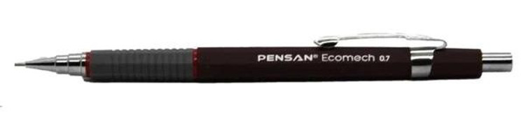 Pensan Ecomech Silgili Metal Metalik Kahverengi 0.7 mm Versatil Kalem