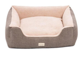 Pet Comfort Echo Varro Yıkanabilir Büyük Irk İç Mekan Köpek Yatağı Kahverengi-Krem