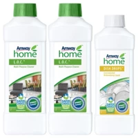Amway LOC Yüzey Temizleyici 2x1 lt + Dish Drops Konsantre Sıvı Bulaşık Deterjanı 500 ml