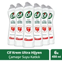 Cif Çamaşır Suyu Katkılı Yüzey Temizleyici 6x450 ml