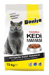 Bonisa Tavuk Tahıllı Yetişkin Kuru Kedi Maması 15 kg