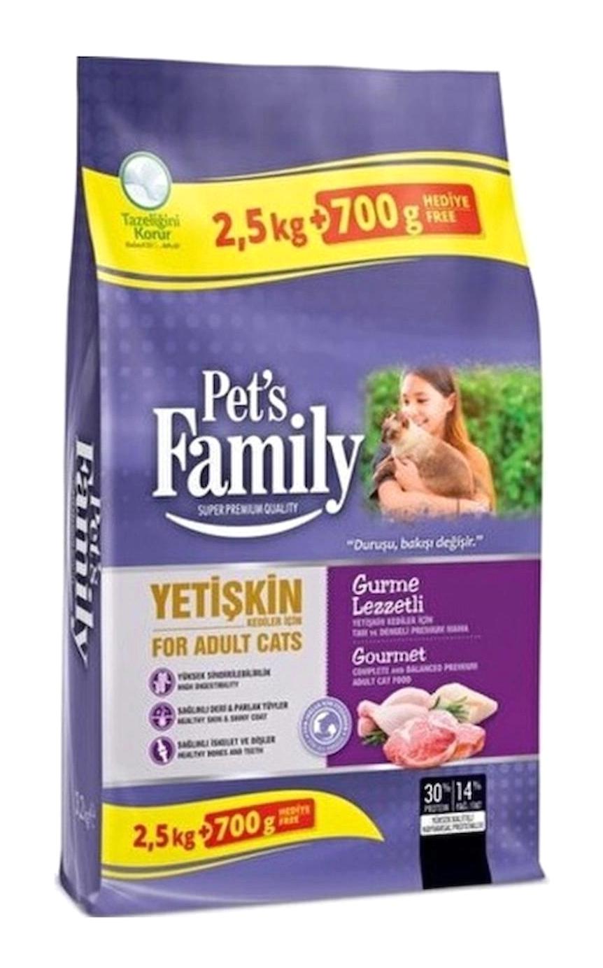 Pet's Family Super Premium Hindi Etli-Kuzu Etli Yetişkin Kuru Kedi Maması 3.2 kg
