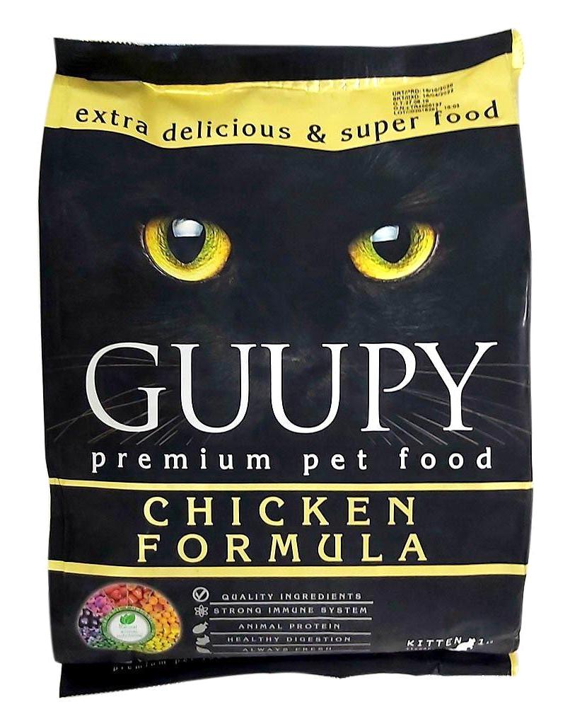 Guupy Premium Tavuk Az Tahıllı Yavru Kuru Kedi Maması 1 kg