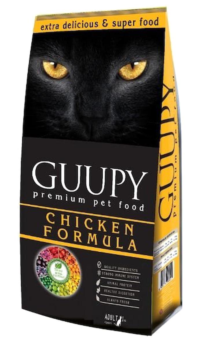 Guupy Premium Tavuk Az Tahıllı Yetişkin Kuru Kedi Maması 15 kg