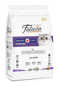Felicia Sterilised Somonlu Kısırlaştırılmış Yetişkin Kuru Kedi Maması 400 gr