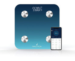 Nautica BT600 Yağ Ölçer Bluetooth Kas Ölçen Cam Dijital Akıllı Tartı