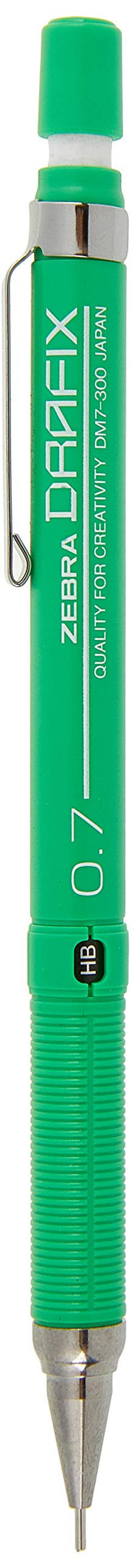 Zebra Dm7-300-G Silgili Plastik Metalik Yeşil 0.7 mm Uçlu Versatil Kalem