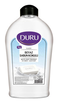 Duru Klasik Beyaz Sabunlu Nemlendiricili Vegan 1.5 lt Sıvı Sabun