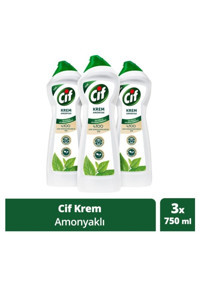 Cif Krem Amonyaklı Yüzey Temizleyici 3x750 ml