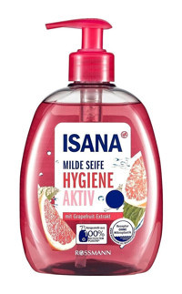 Isana Hygiene Aktiv Greyfurt-Nane Organik Nemlendiricili 500 ml Sıvı Sabun