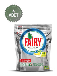 Fairy Platinum Tablet Bulaşık Makinesi Deterjanı 4x43 Adet