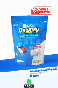 Gesko Oxymay Tablet Bulaşık Makinesi Deterjanı 30 Adet