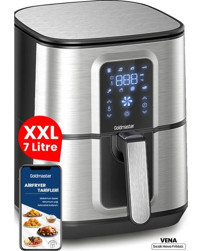 Goldmaster GM-8404 Vena XXL Airfryer 7 lt Yağsız İnox Sıcak Hava Fritözü