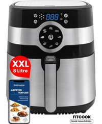 Goldmaster GM7455 Fitcook XXL Airfryer 8 lt Yağsız İnox Sıcak Hava Fritözü