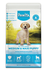 Pawita Hypoallergenic Kuzu Eti-Pirinç Orta Irk Yetişkin Köpek Maması 1.5 kg
