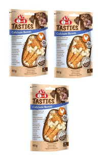 8in1 Tasties Tavuk Tüm Irklar Yetişkin Köpek Ödül Maması 3x85 gr