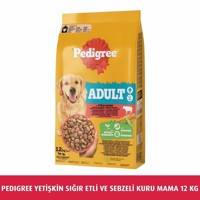 Pedigree Biftek-Kümes Hayvanı Yetişkin Köpek Maması 12 kg