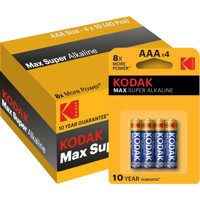 Kodak Max Super 1.5 V Alkalin AAA / İnce Kalem Pil 40'lı