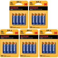 Kodak Max Super 1.5 V Alkalin AA / Kalem Pil 20'li