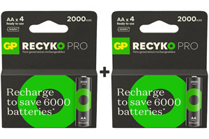 Gp Recyko Pro 2000 mAh Lityum AA / Kalem Şarjlı Pil 8'li