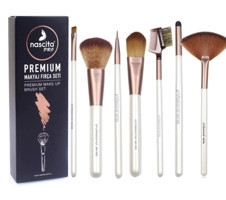 Nascita 7'li Allık Eyeliner Far Makyaj Fırçası Seti