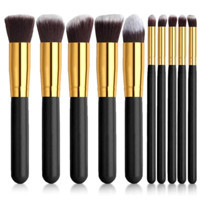 Roesıa Rose Cosmetics 10'lu Allık Far Makyaj Fırçası Seti