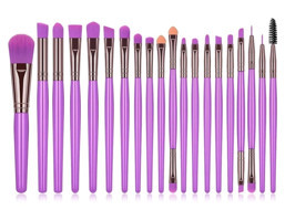 Rowenarose 20'li Allık Eyeliner Far Makyaj Fırçası Seti
