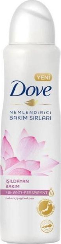 Dove Women Lotus Çiçeği Pudralı Ter Önleyici Organik Antiperspirant Sprey Kadın Deodorant 24x150 ml