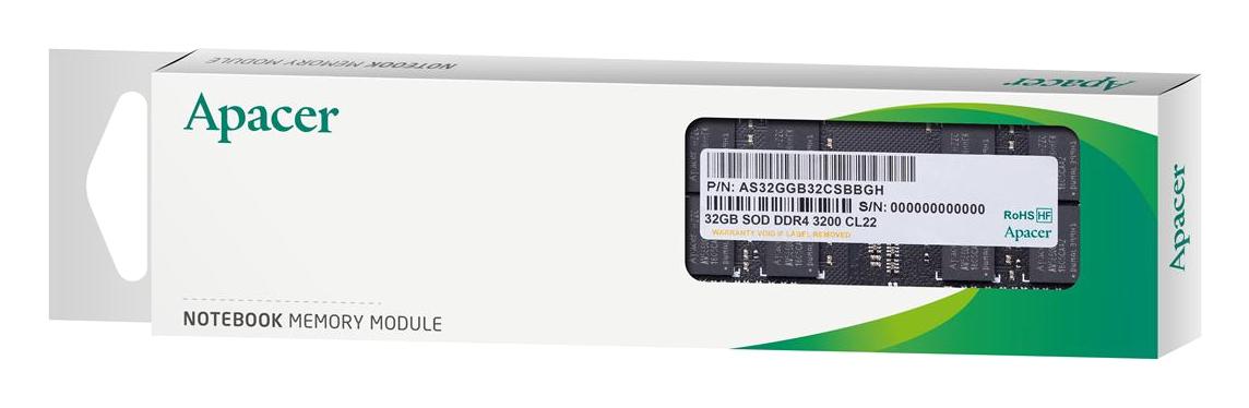Apacer ES.32G21.PSI 32 GB DDR4 1x32 3200 MHz Ram